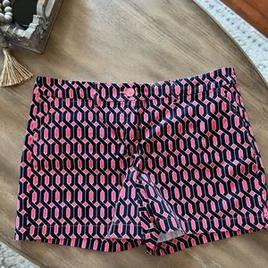 Crown & Ivy, pink and navy, 5” shorts. Perfect condition!